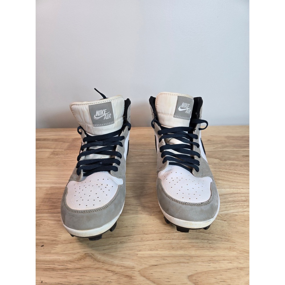 Nike Air Jordan 1 Retro MCS Baseball Cleats Grey AV5354-012 Men's Size 8